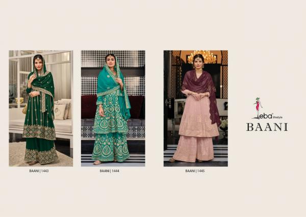 Eba Baani Festive Wear Georgette Designer Embroidery Salwar Suits Collection